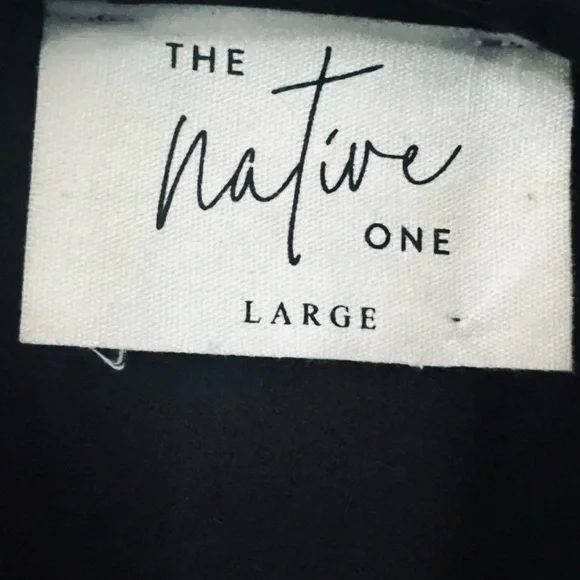 Native One Women's Black Long Sleeve Tie Front Plunge V-Neck Mini Dress Size L - Picture 9 of 10